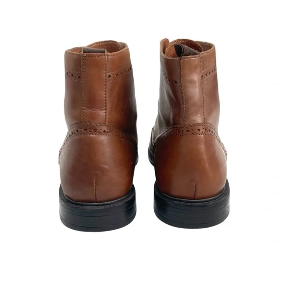 Stafford Brand Deacon Wingtip Brogue Boots Men's Leather Upper size 12 - Picture 3 of 7